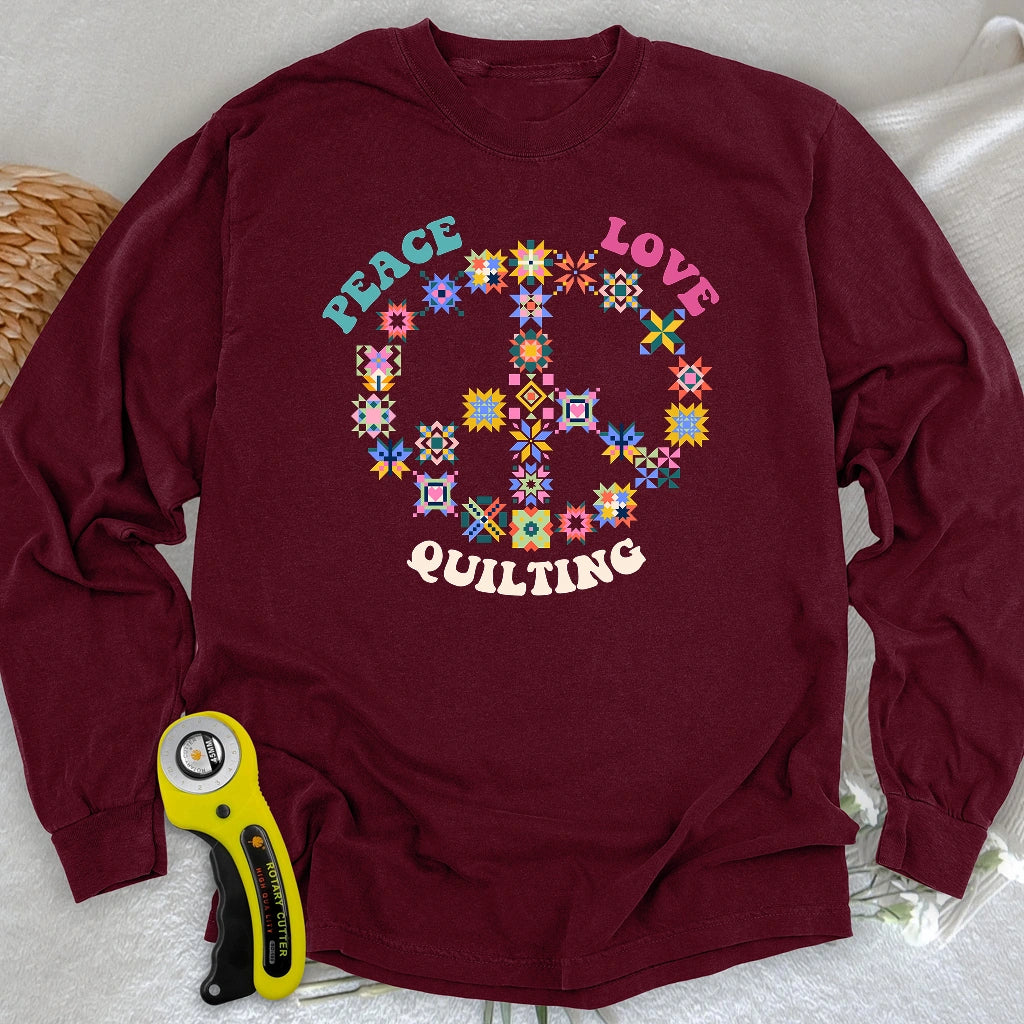 Quilting Brings Peace Long Sleeve T-shirt