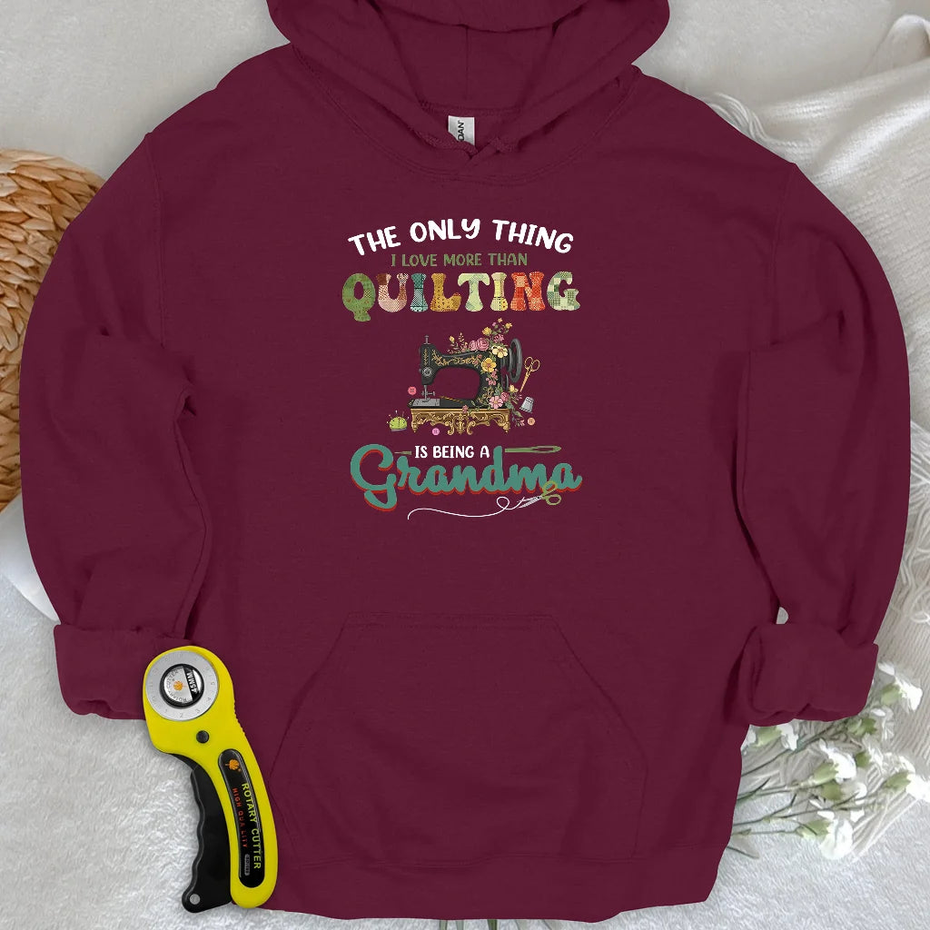 Quilting Comes Second Hoodie