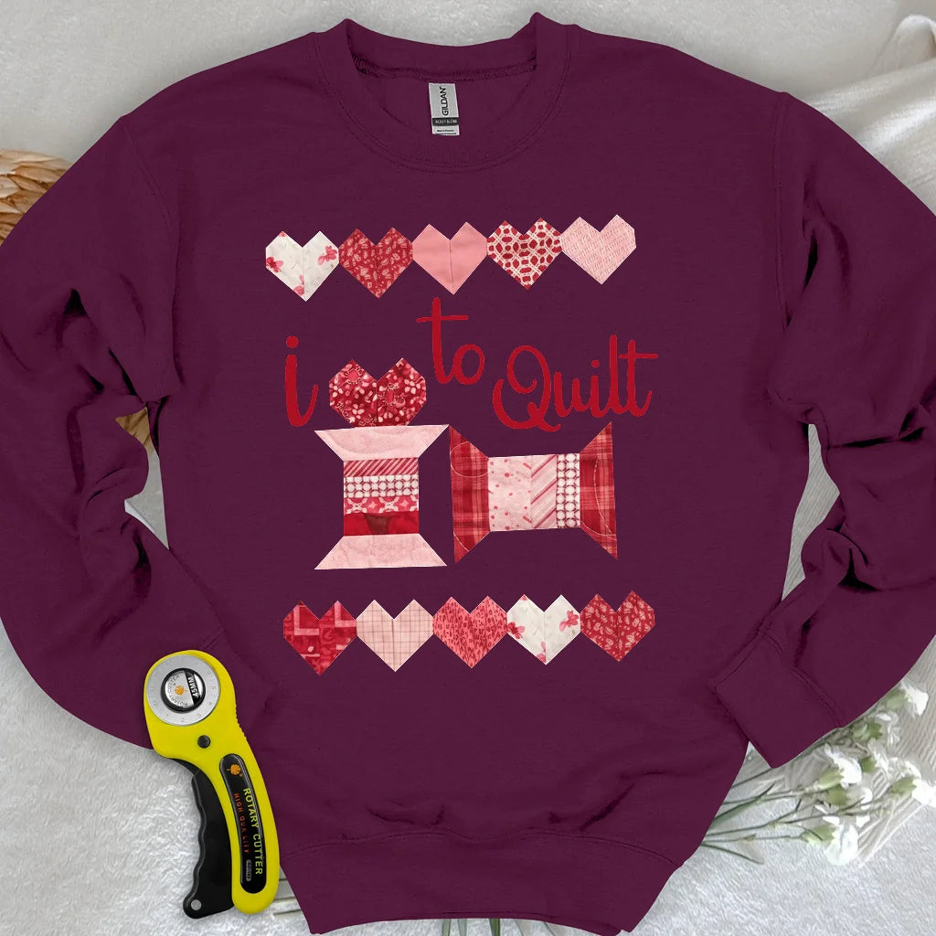 Quilting-Liebe Sweatshirt