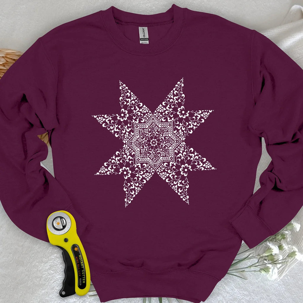 Sweat-shirt Mandala de courtepointe
