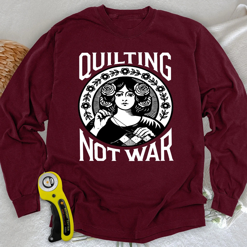 T-shirt manches longues Quilting Not War