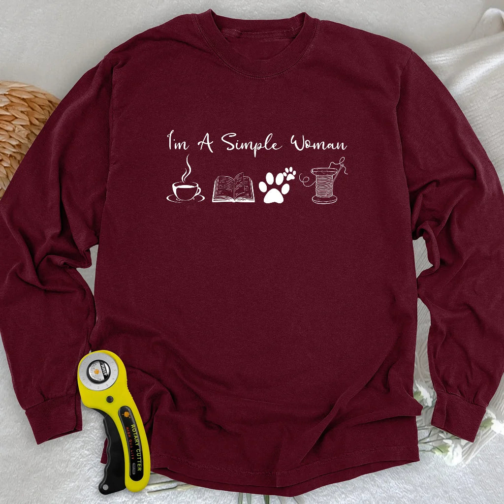 T-shirt à manches longues pour femme – Motif matelassage