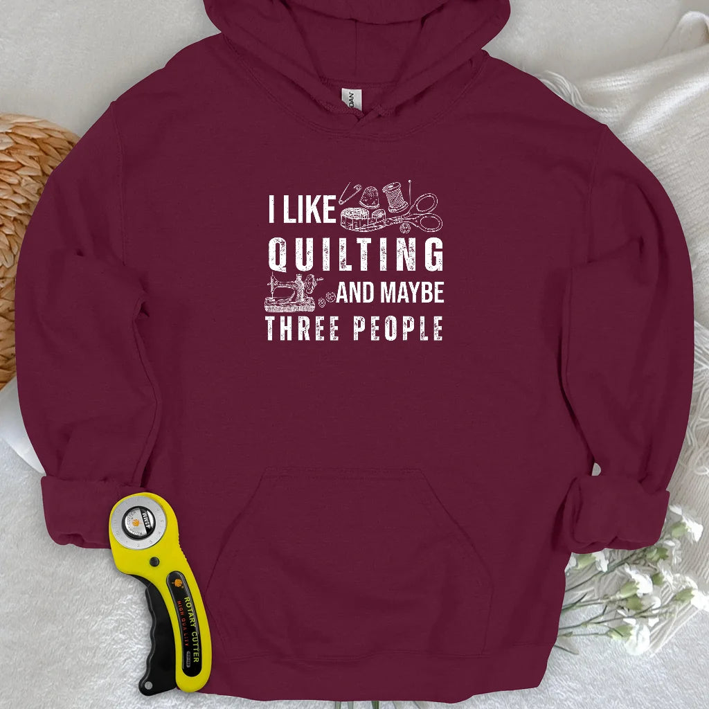 Quilting & 3-Personen Hoodie