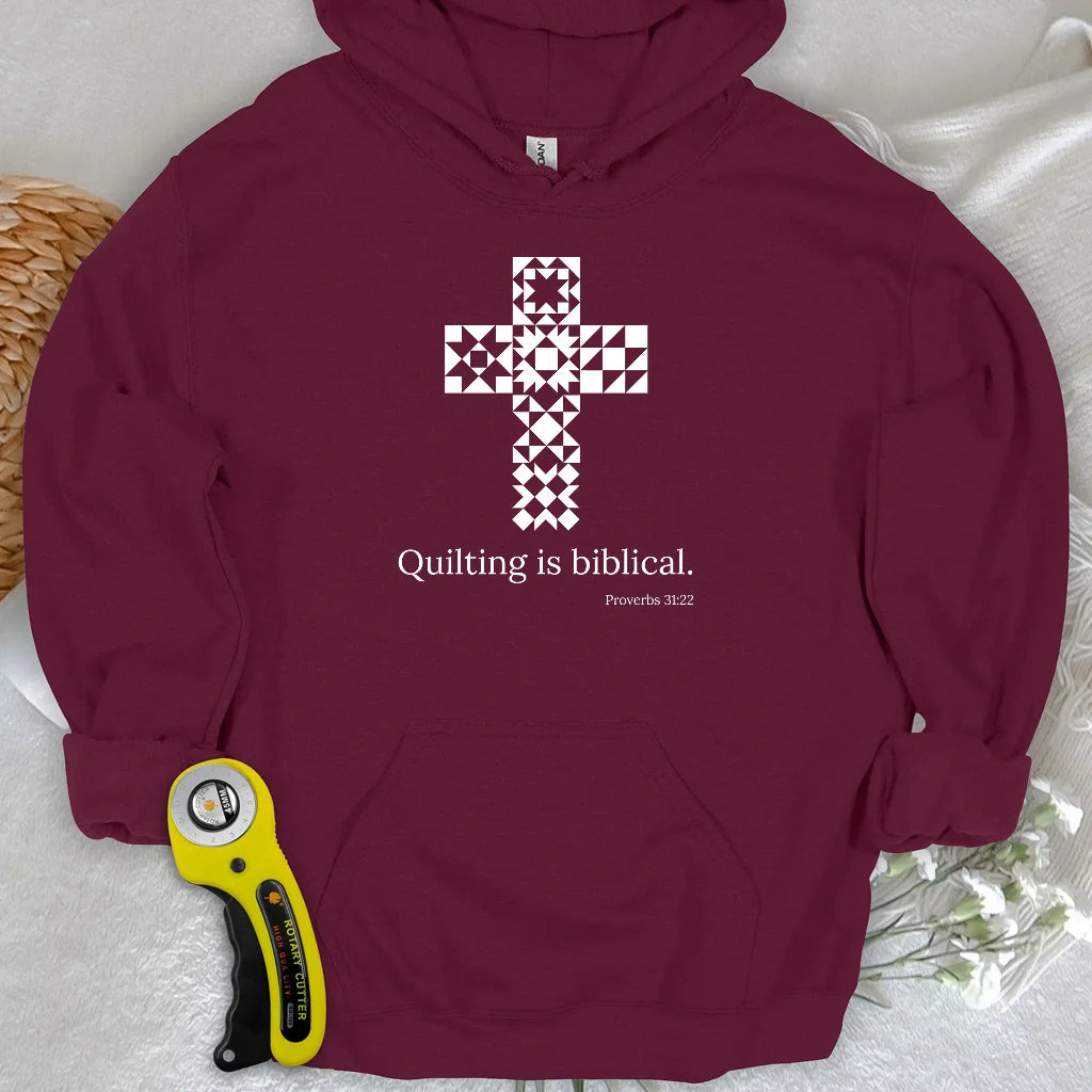 Quilting is biblical Hoodie