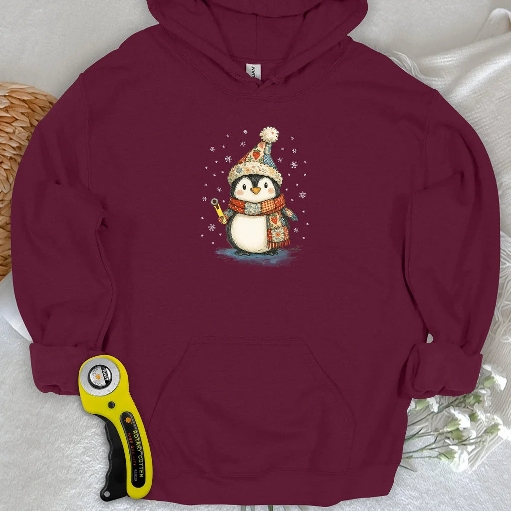 Sweat à capuche Pingouin douillet