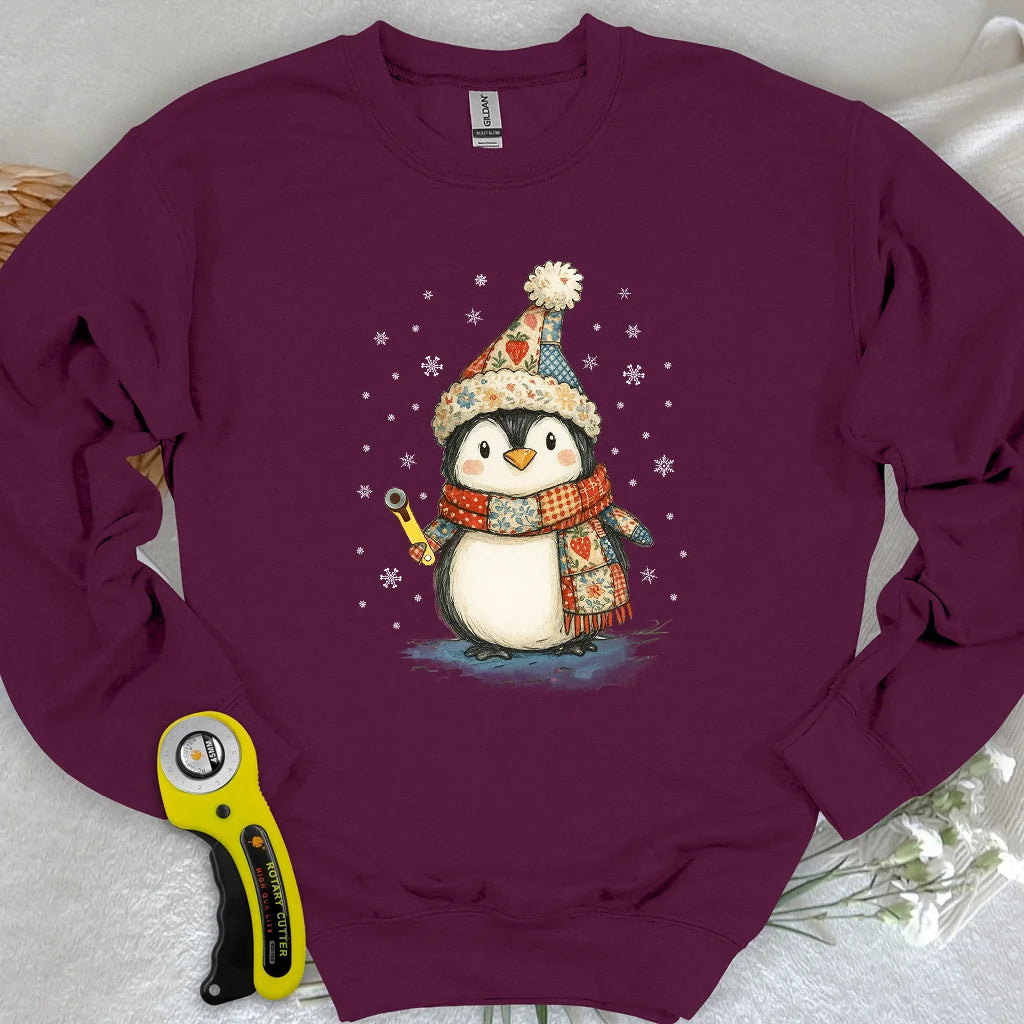 Quilty Little Penguin Sweatshirt