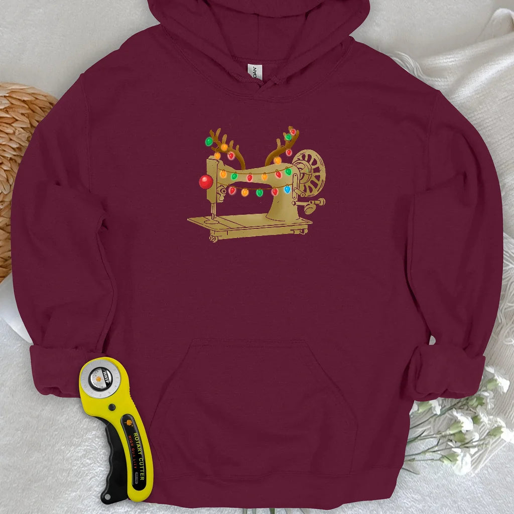 Rentier-Maschen-Kapuzenpulli