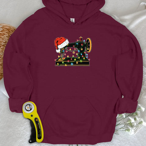 Felpa con cappuccio Santa Machine