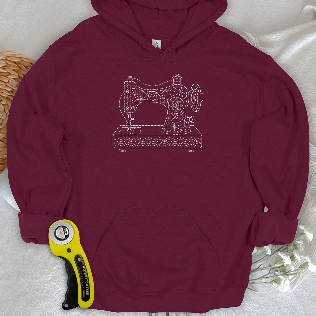 Sashiko Sewing Machine Hoodie