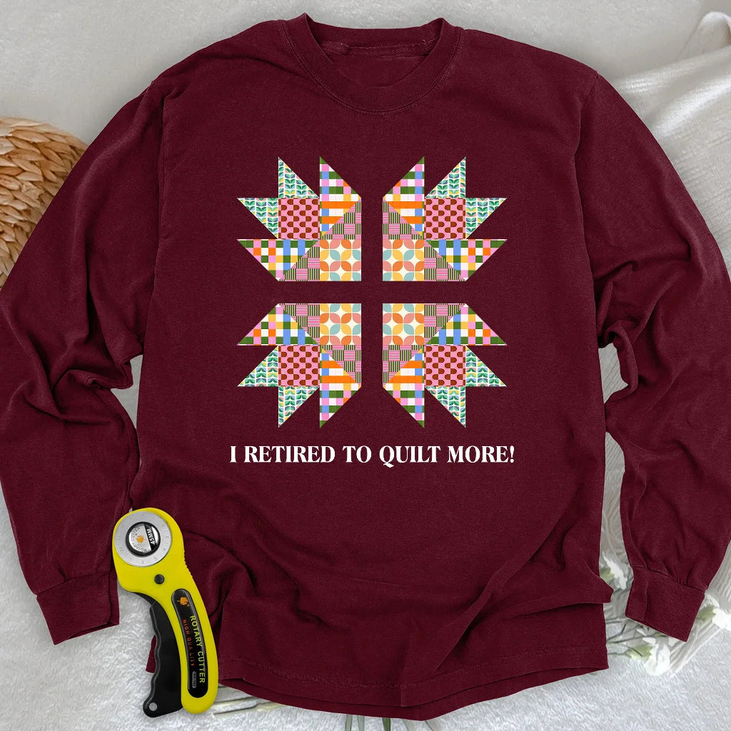 Sew Full-Time Long Sleeve T-shirt