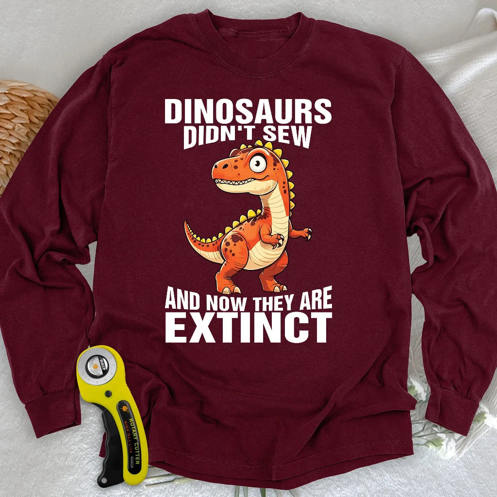 Nähen Aussterben Langarm-T-Shirt