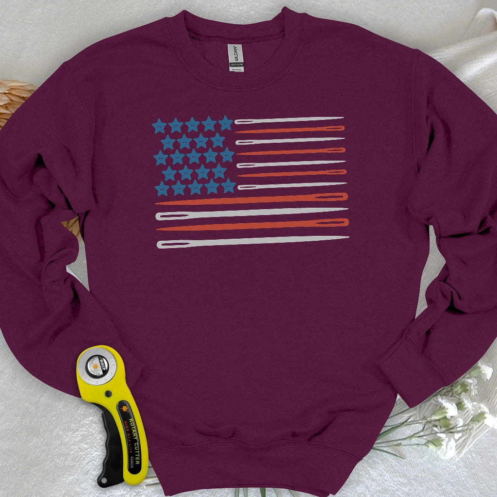 Sewing Flag Sweatshirt