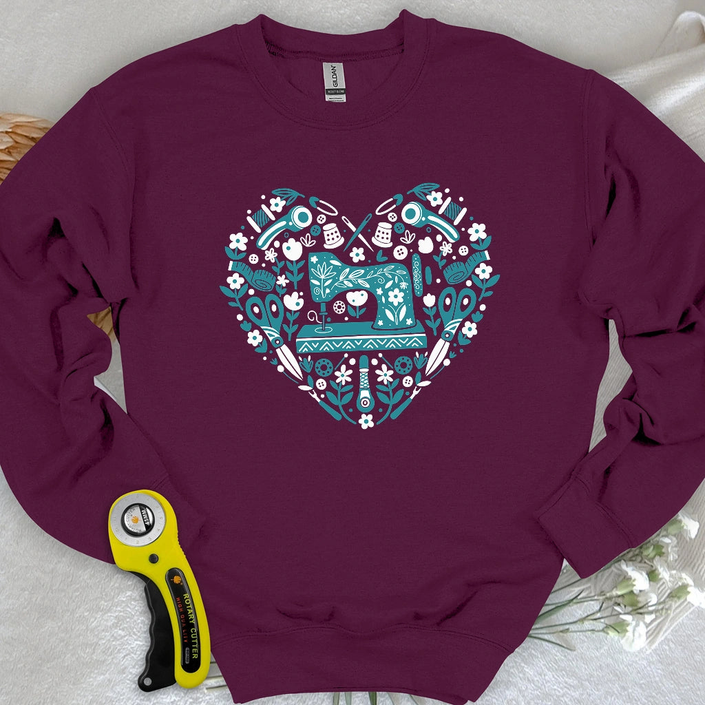 Sweat-shirt d'art populaire couture