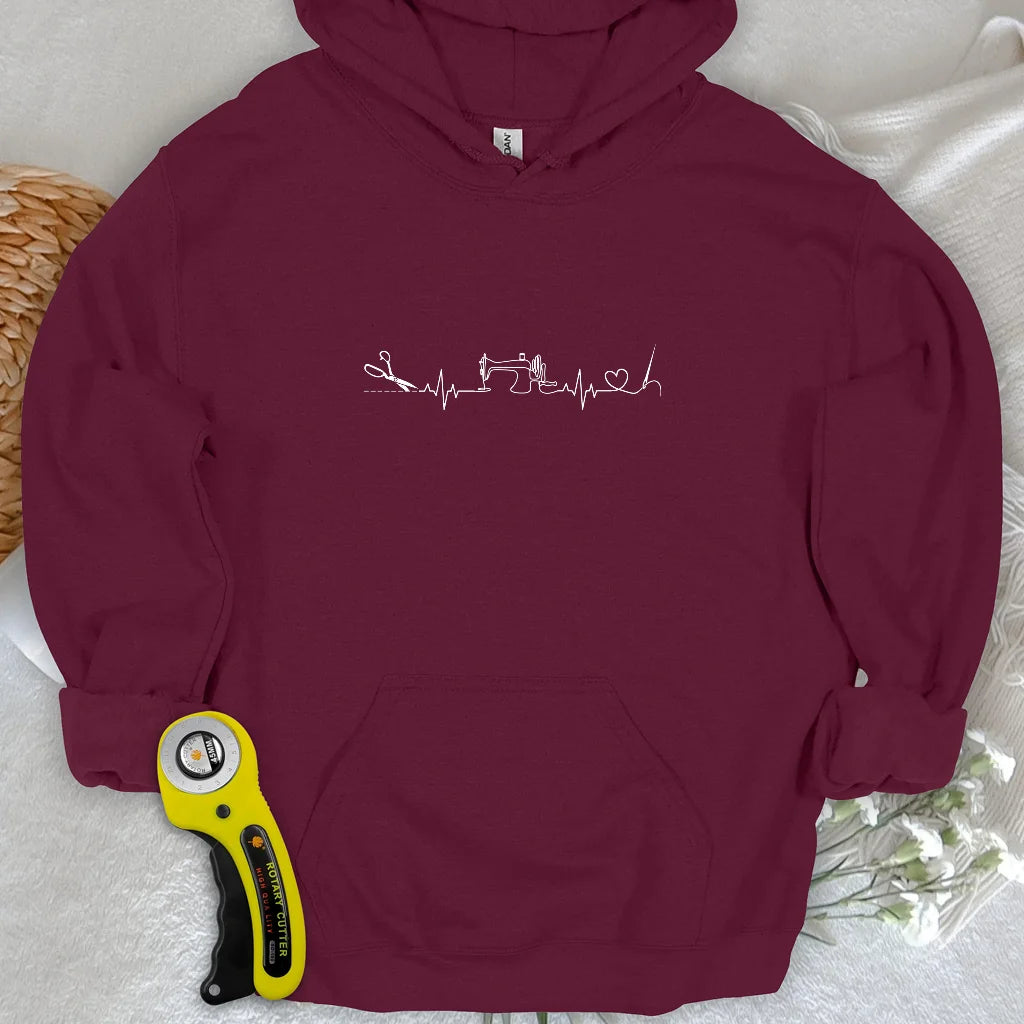Sewing Heartbeat Hoodie