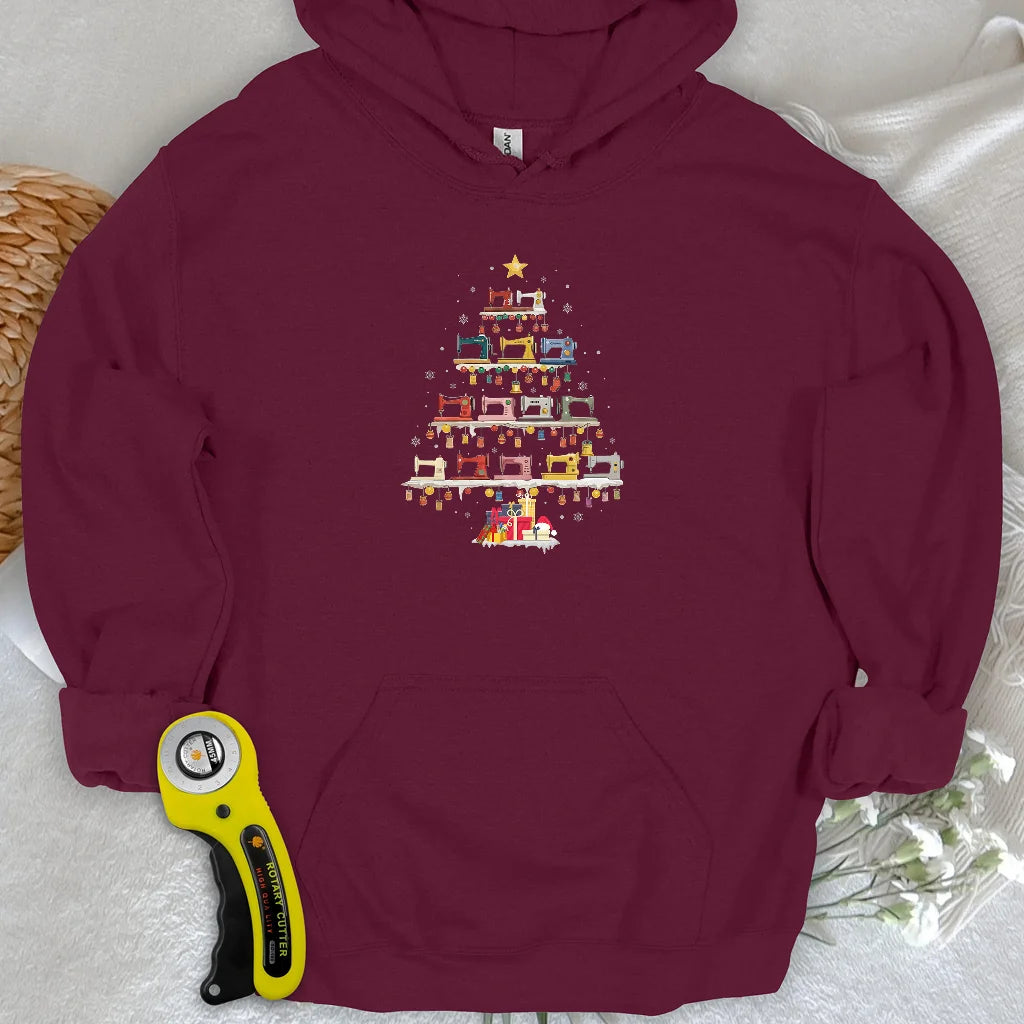 Sewing Machine Tree Hoodie