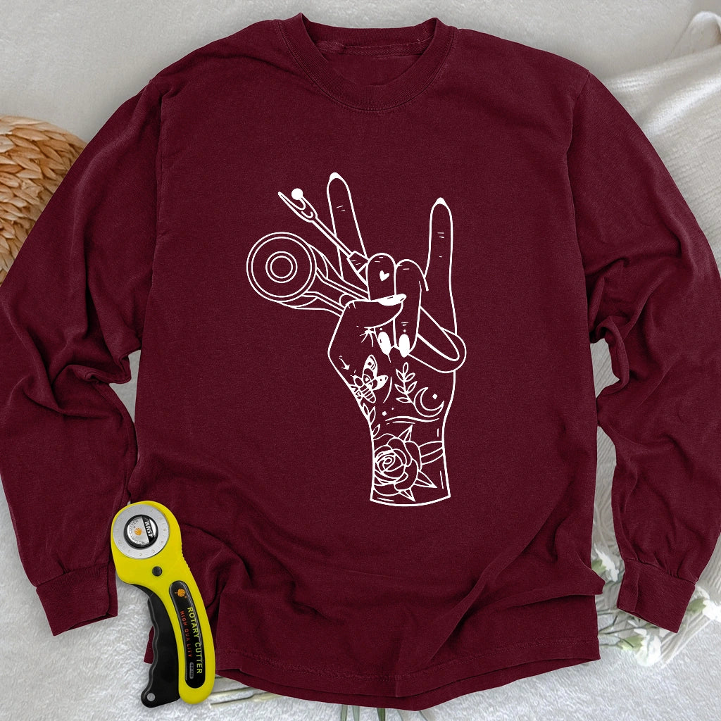 Sewing Rock Long Sleeve T-shirt