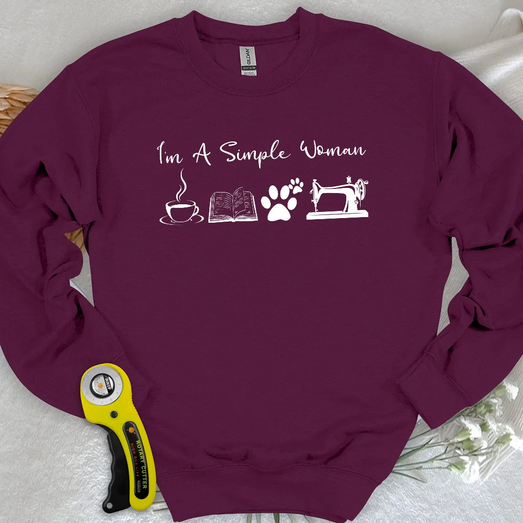 Sewing Woman Sweatshirt