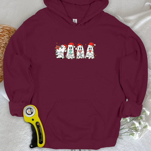 Felpa con cappuccio “Natale spettrale”