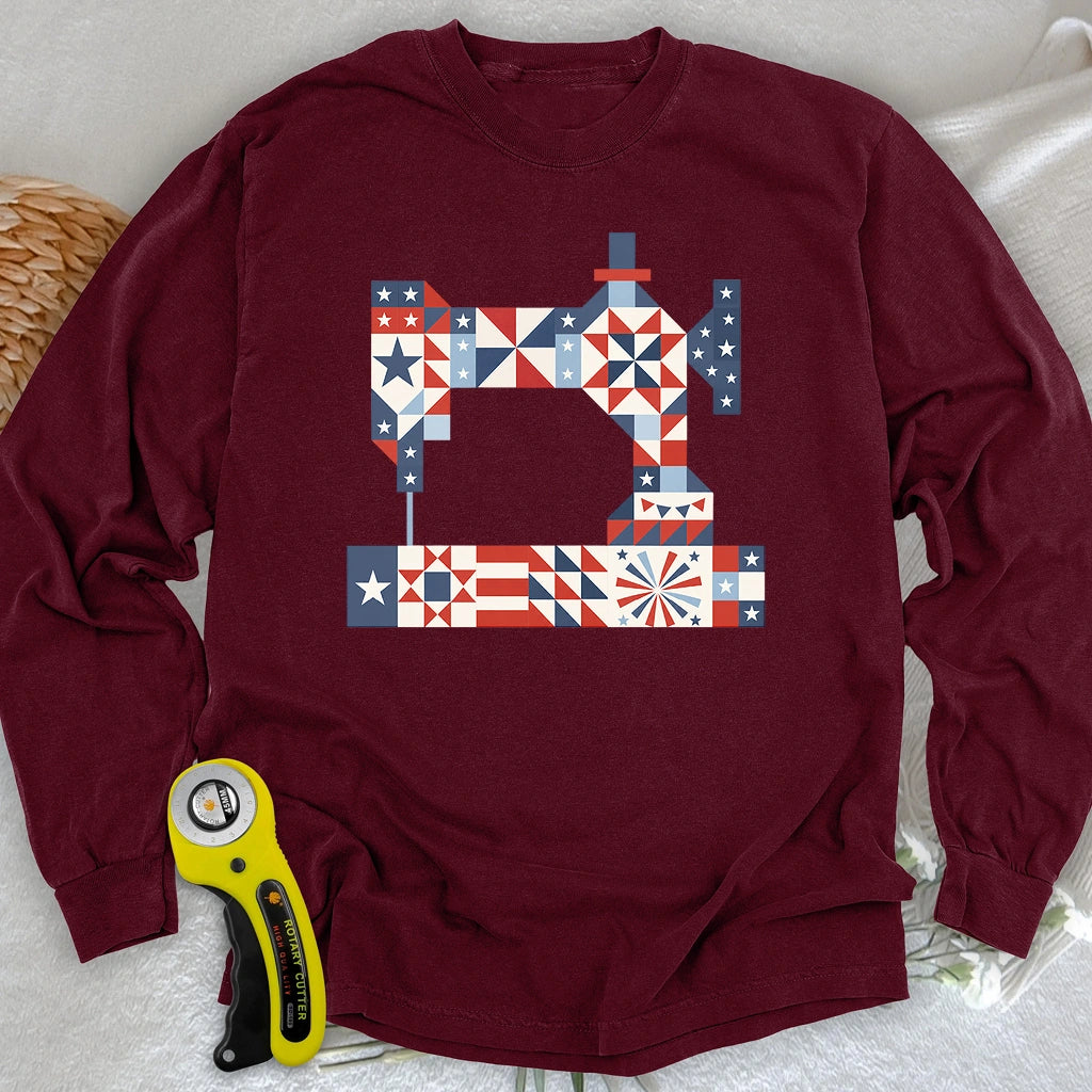 Stars & Stitches Sewing Long Sleeve T-shirt