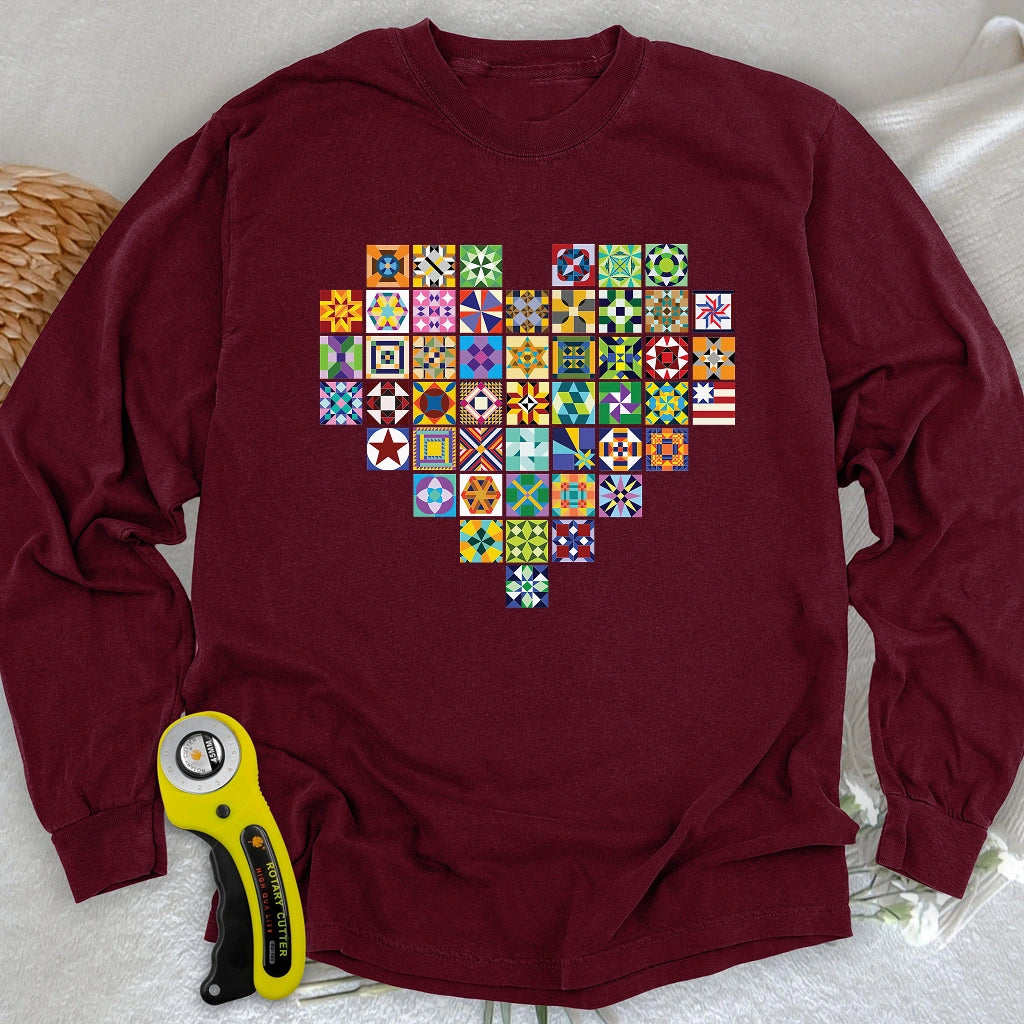 States of quilt Long Sleeve T-shirt