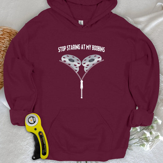 Stop Staring At Boobins Hoodie