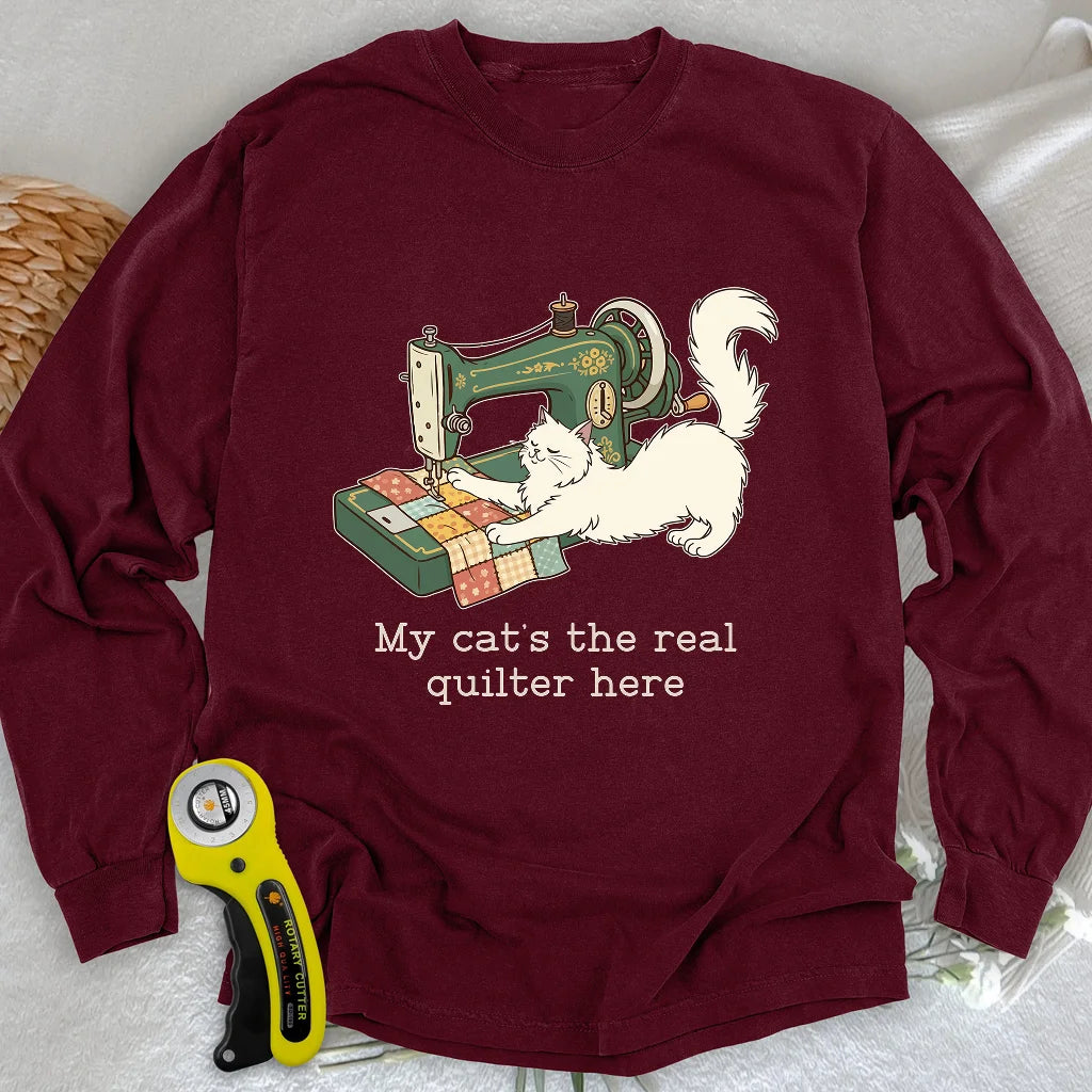 The Purrfect Seamstress Long Sleeve T-shirt