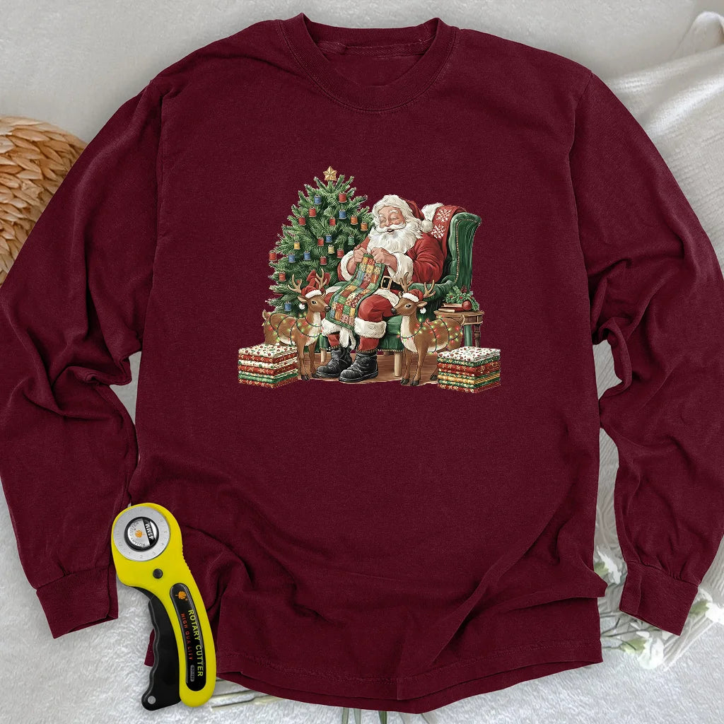 The Quilting Claus Long Sleeve T-shirt