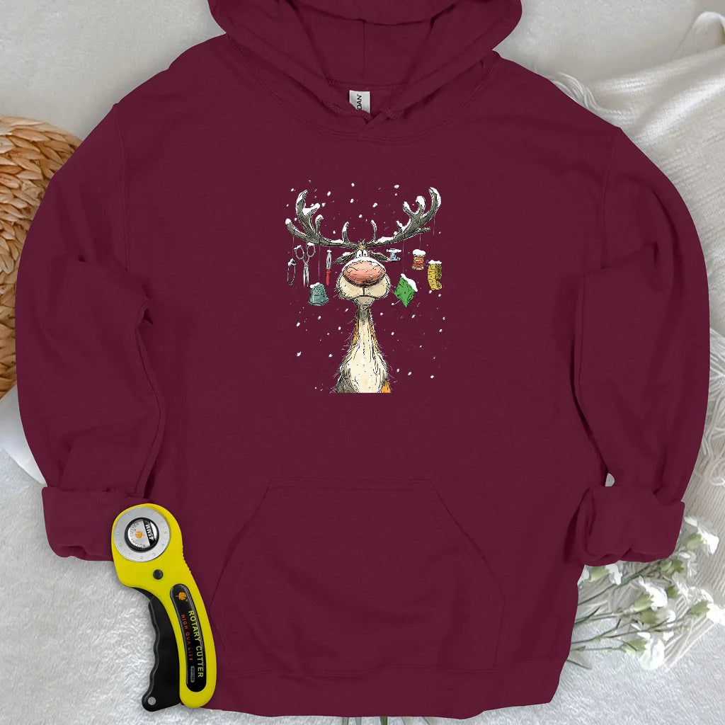 The Reindeer Quilter Hoodie