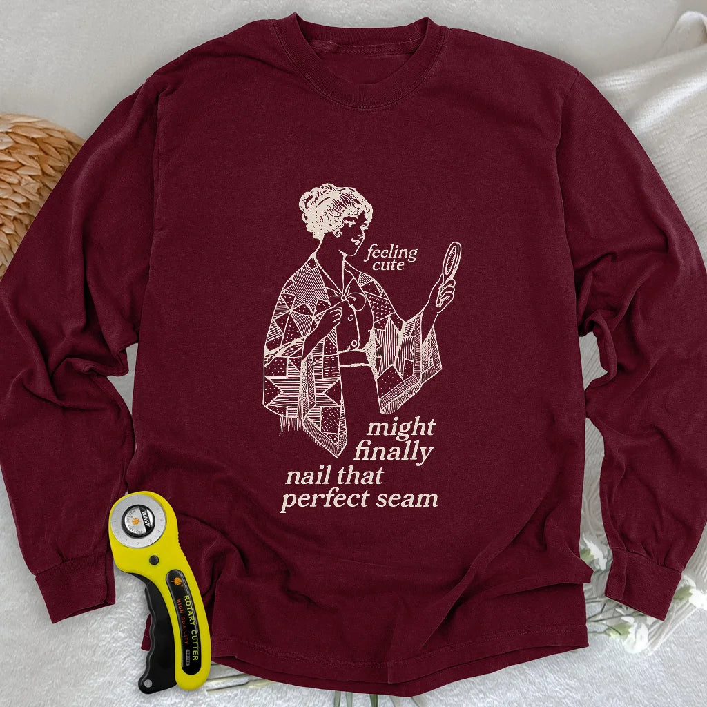 The Seamstress’s Mirror Long Sleeve T-shirt