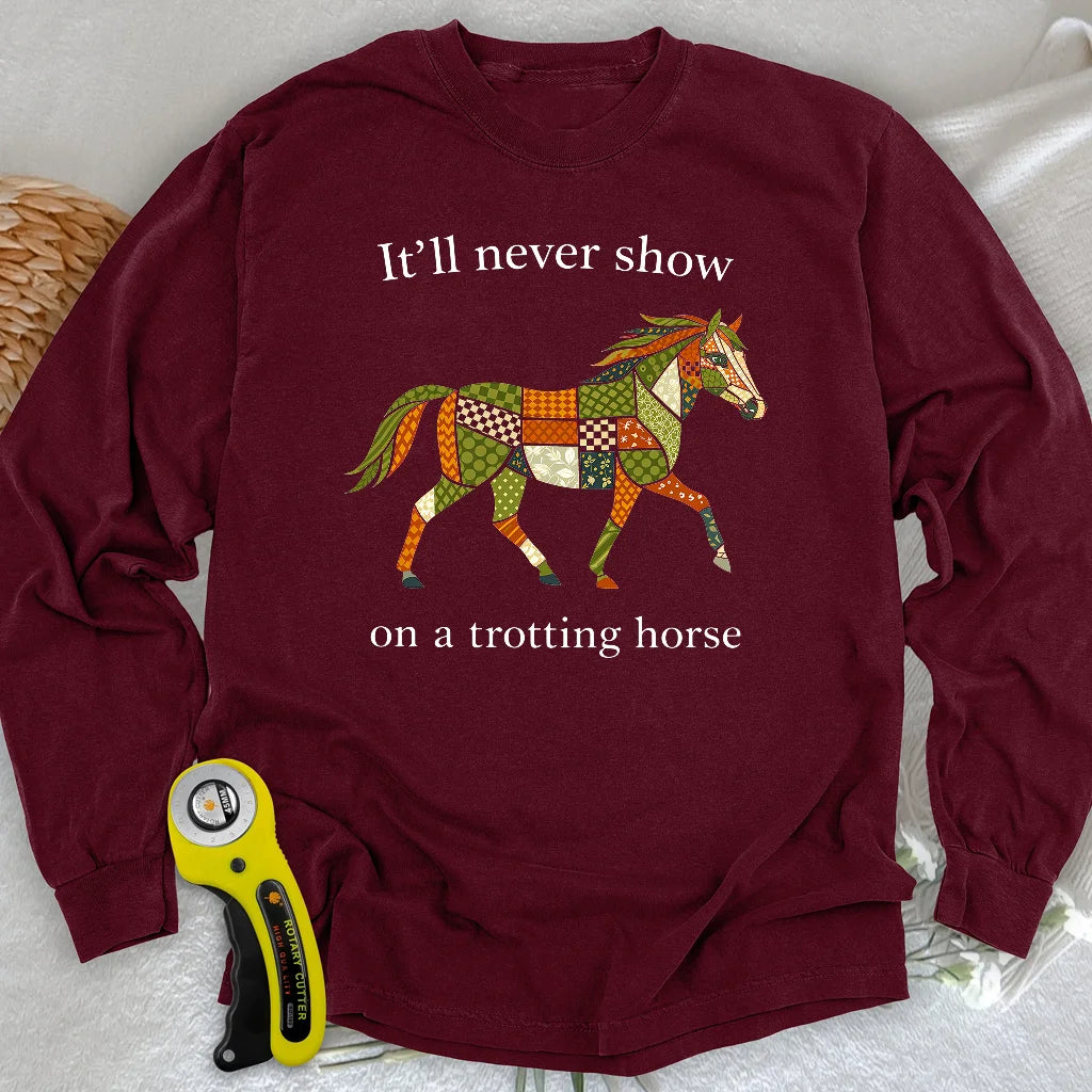 Trotting Horse Rule Long Sleeve T-shirt