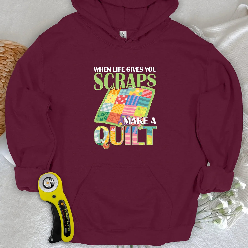 Turn Scraps To Quilt Hoodie