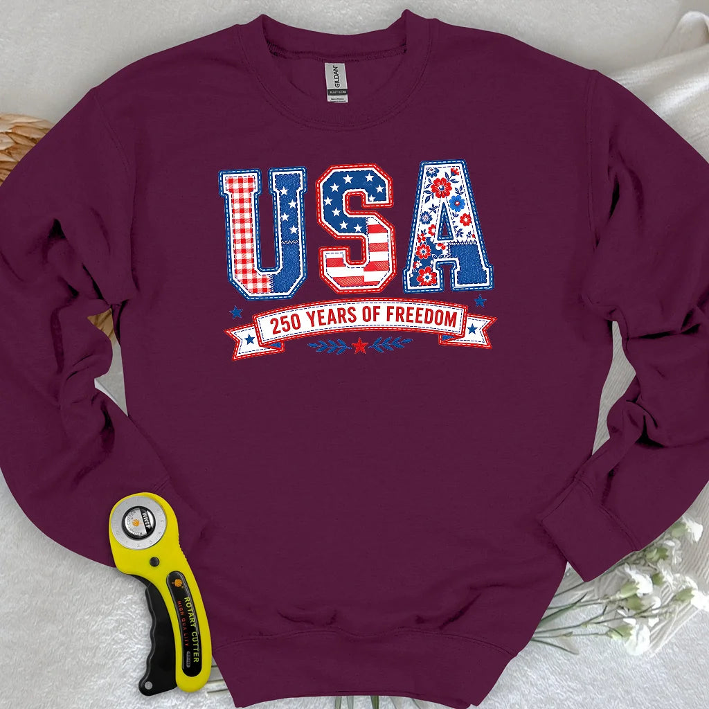 USA Patchwork Freedom Sweatshirt