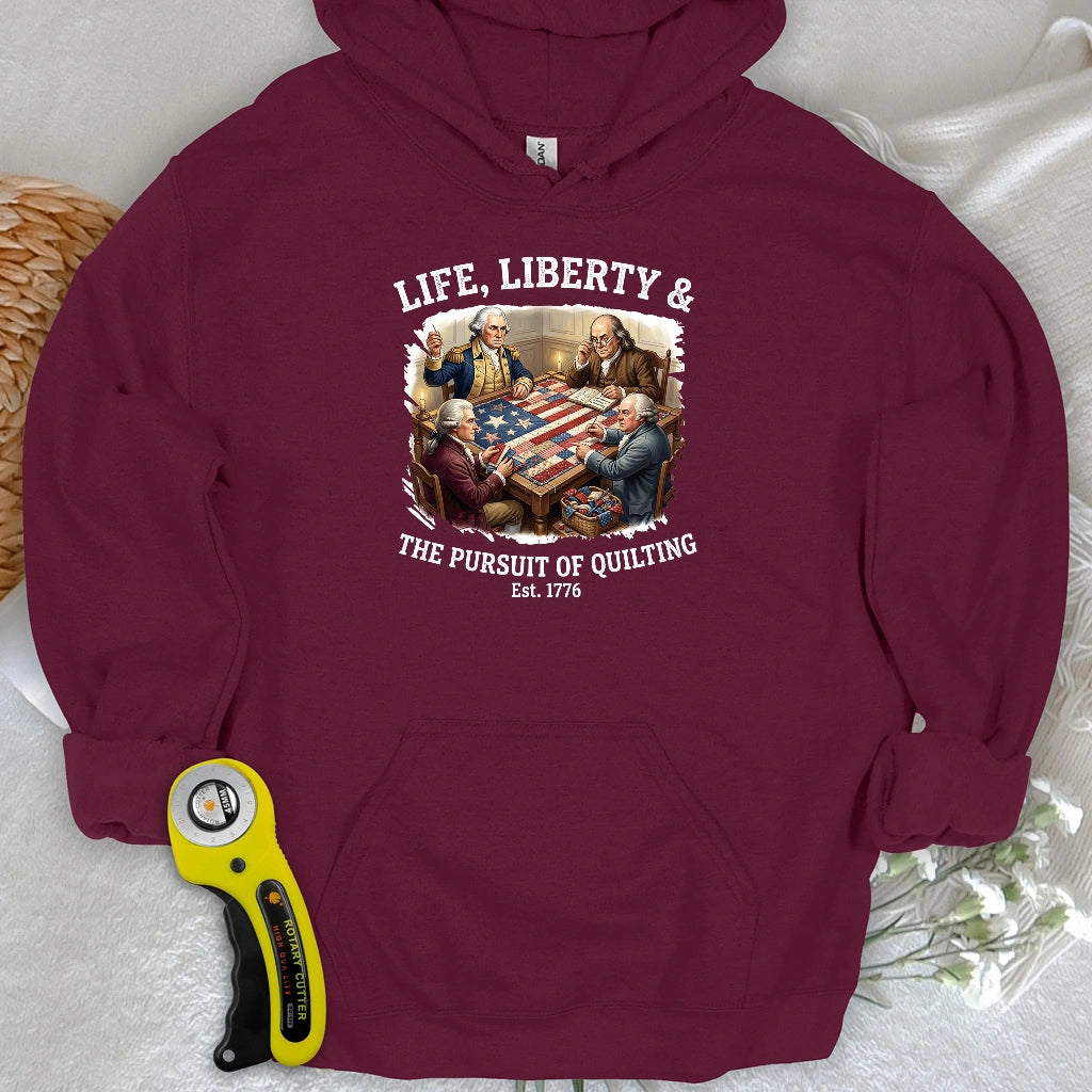 United We Quilt 1776 Hoodie