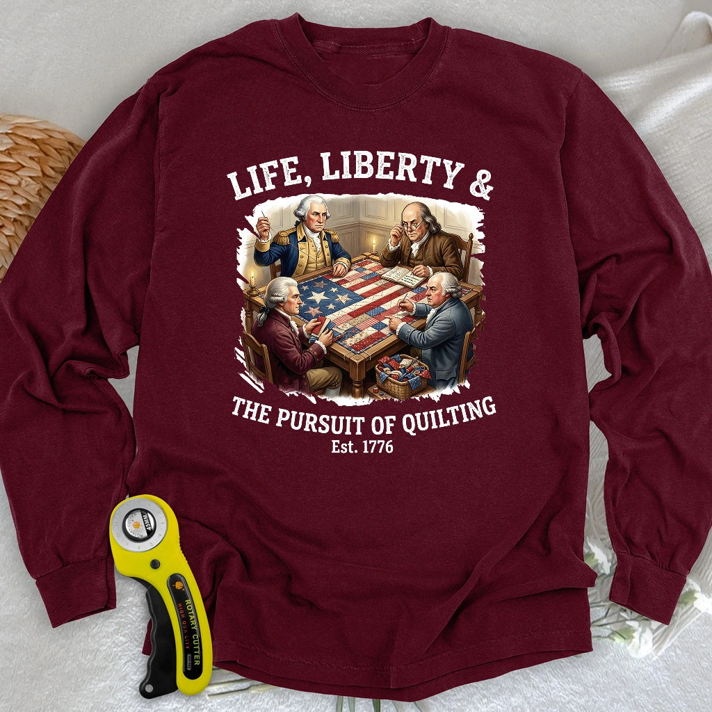 United We Quilt 1776 Long Sleeve T-shirt