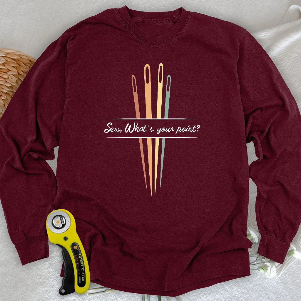 What's your point Langarm-T-Shirt