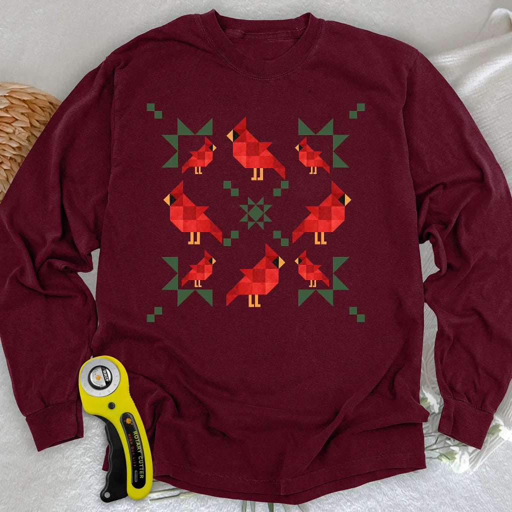 When Cardinals Appear Langarm-T-Shirt