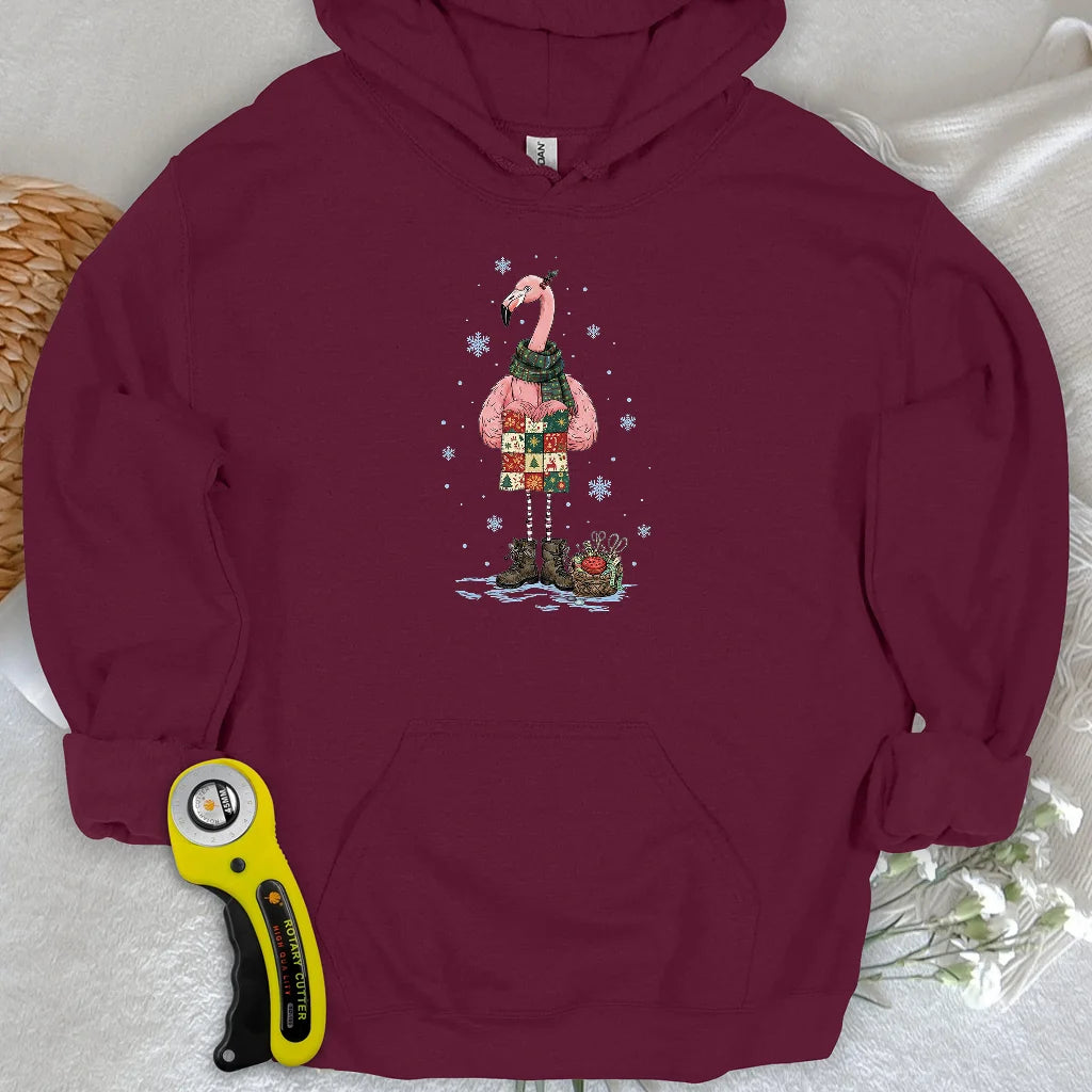 Winter Flamingo Hoodie