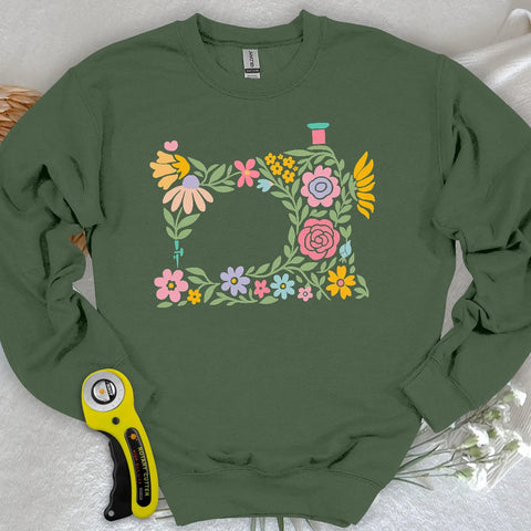Abtract Flower Machine Sweatshirt