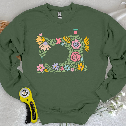 Abtract Flower Machine Sweatshirt