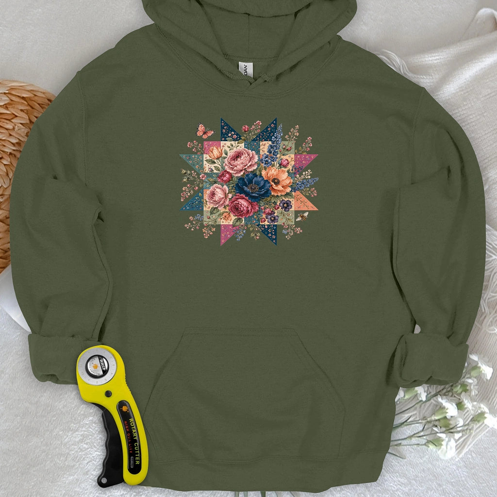 Blooming Patchwork Star Hoodie