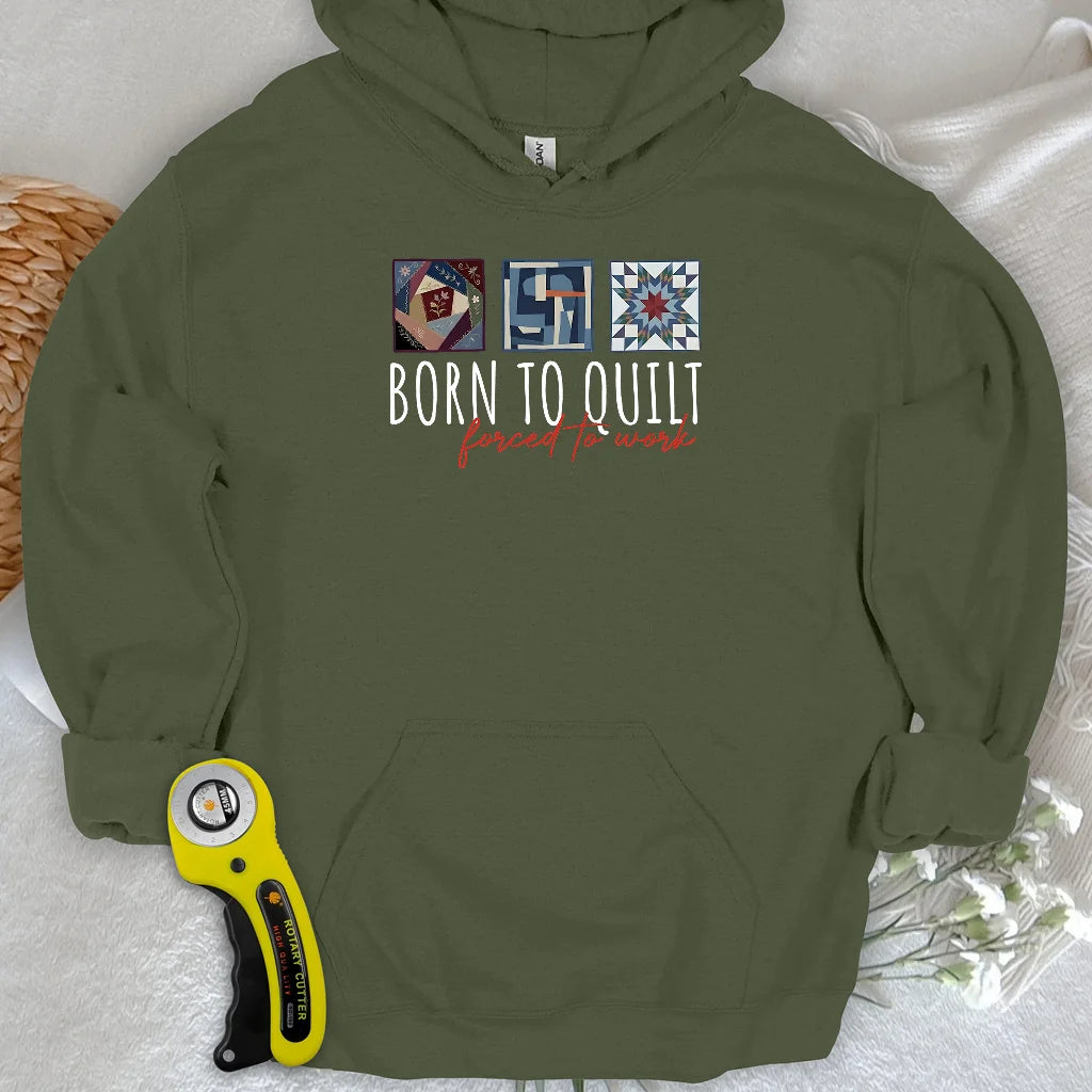 Sweat à capuche « Forced to Quilt »