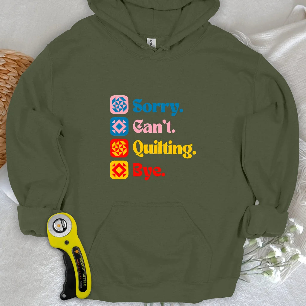 Sweat à capuche Can't Quilting