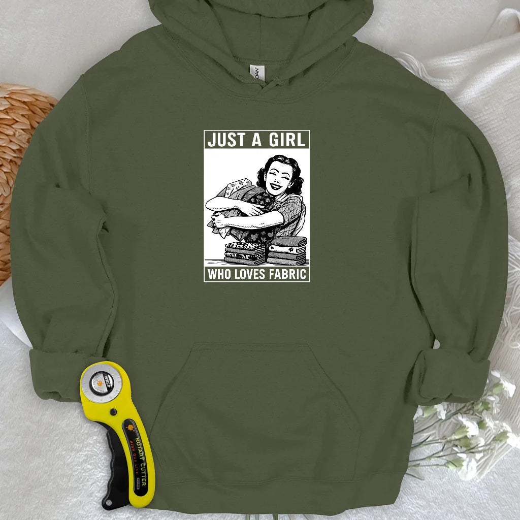 Sweat à capuche pour fille en tissu