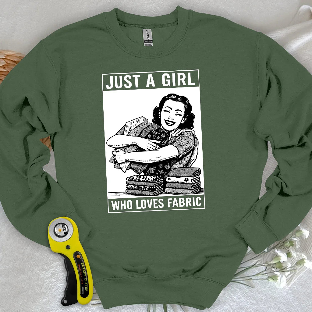 Sweat-shirt fille en tissu