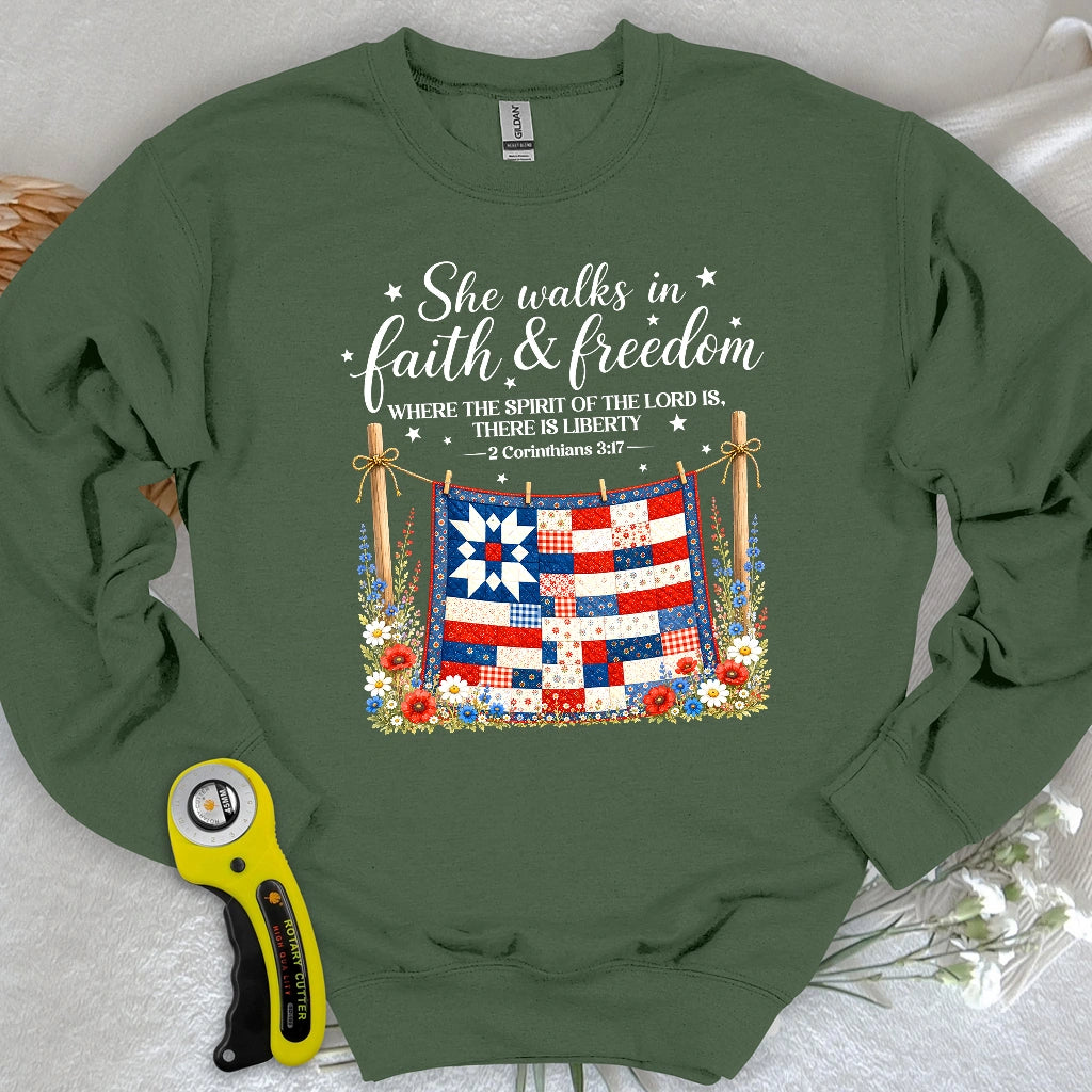 Faithfully Pieced Sweatshirt