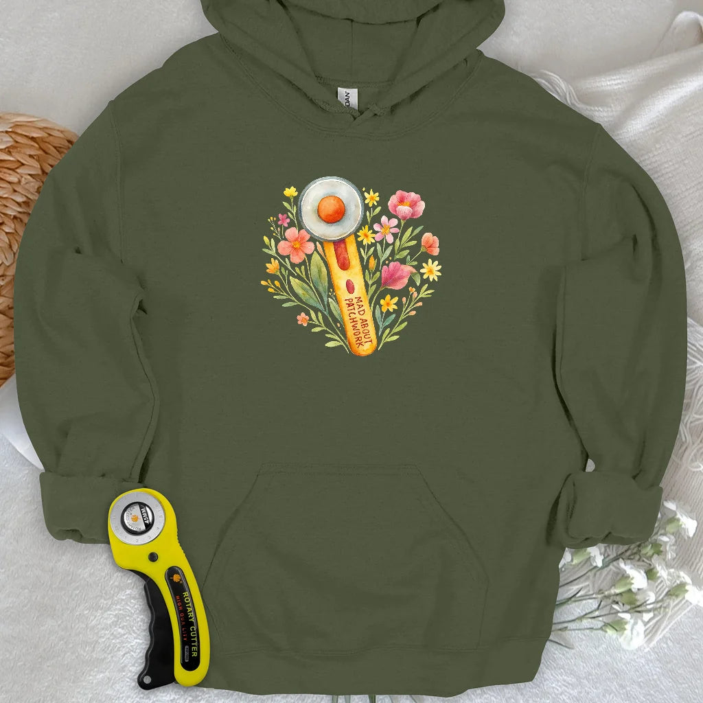 Sweat à capuche coupe fleur