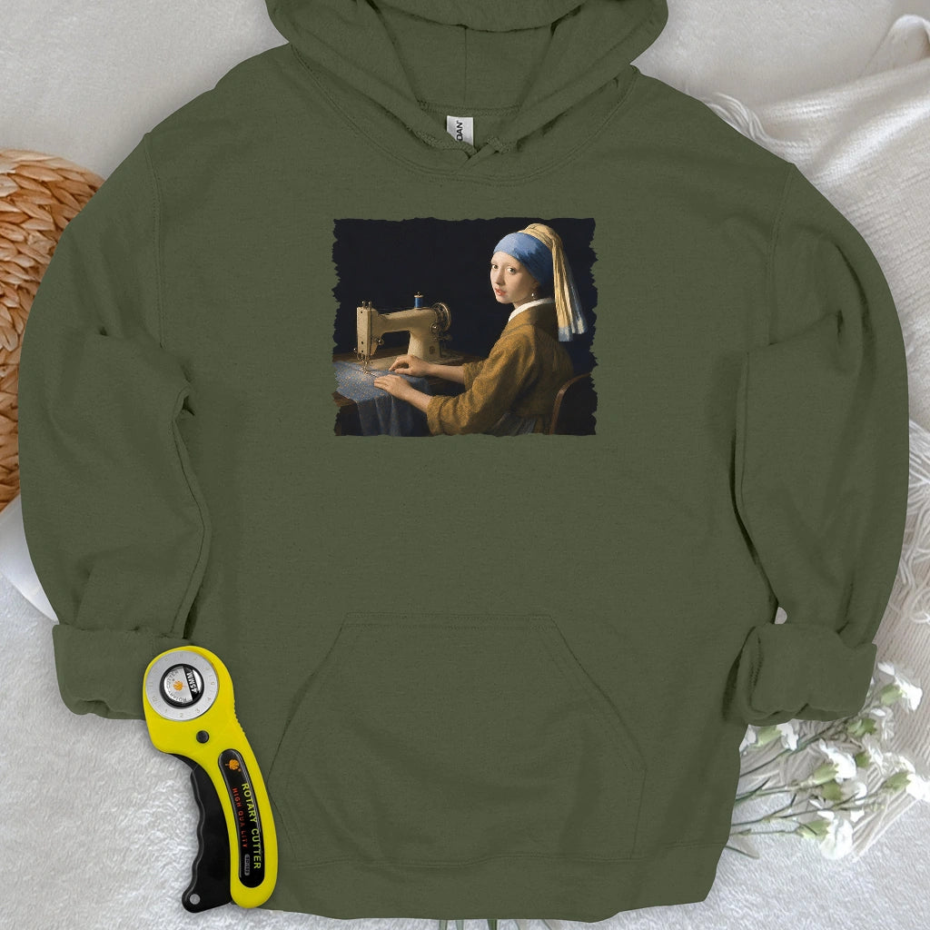 Girl With A Sewing Machine Hoodie