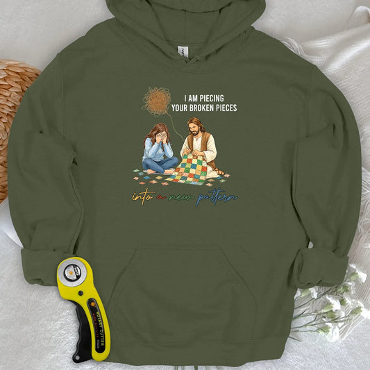 God Piecing Broken Pieces Hoodie