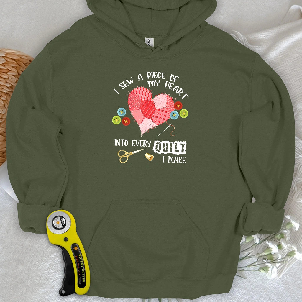 Heartstitched Quilt Love Kapuzenpulli