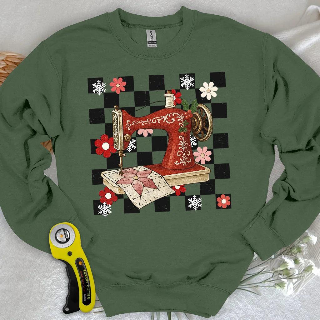 Sweat-shirt de brodeuse joyeuse